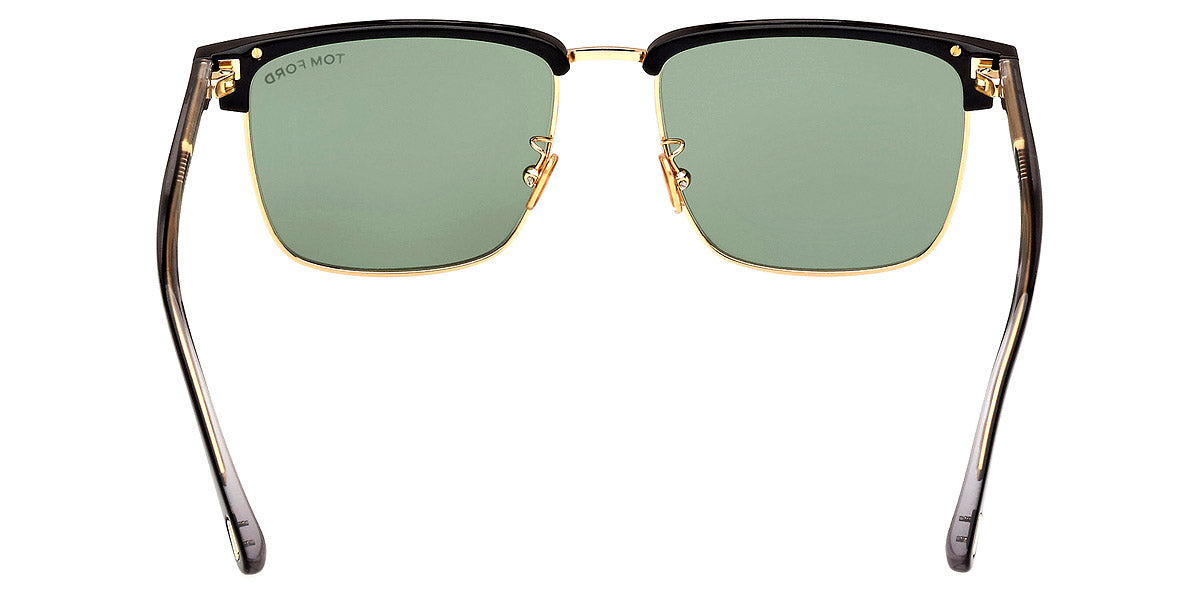 TOM FORD SUNGLASSES HUDSON - FT0997-H 02 01N 55 - Shiny Yellow Gold/T Logo