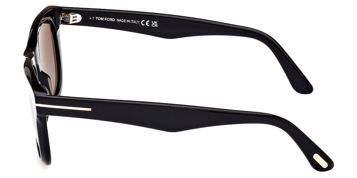 TOM FORD SUNGLASSES KENDEL - FT1076 01B 54 - Shiny Black/Eco/T Logo