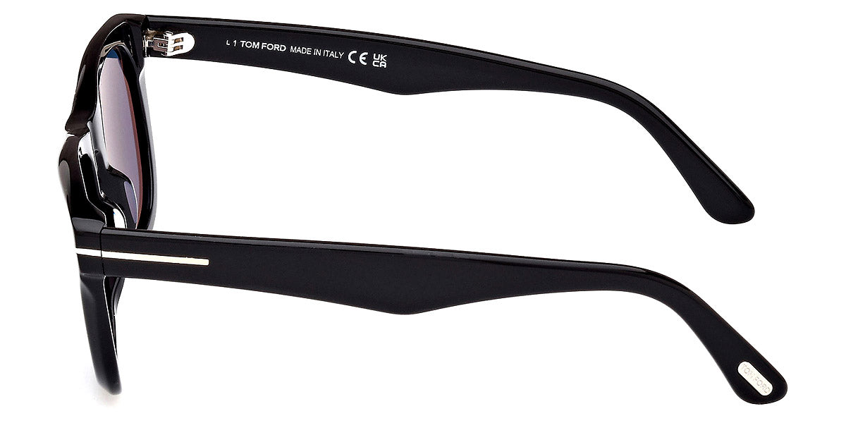 TOM FORD SUNGLASSES KENDEL - FT1076 01M 54 - Shiny Black/Eco/T Logo