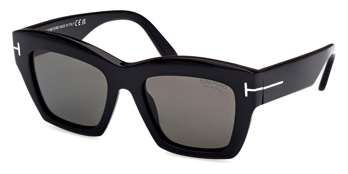 TOM FORD SUNGLASSES LUNA - FT1191 01D 52 - Shiny Black