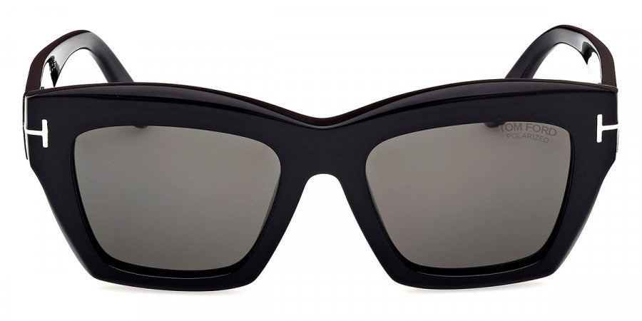 TOM FORD SUNGLASSES LUNA - FT1191 01D 52 - Shiny Black