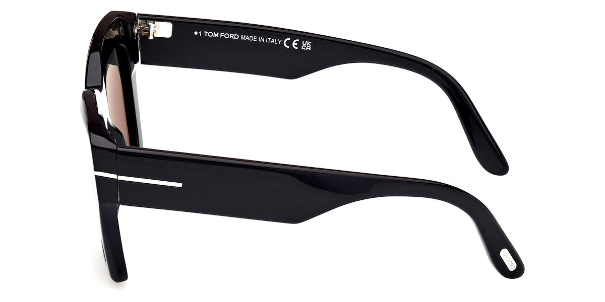 TOM FORD SUNGLASSES LUNA - FT1191 01D 52 - Shiny Black