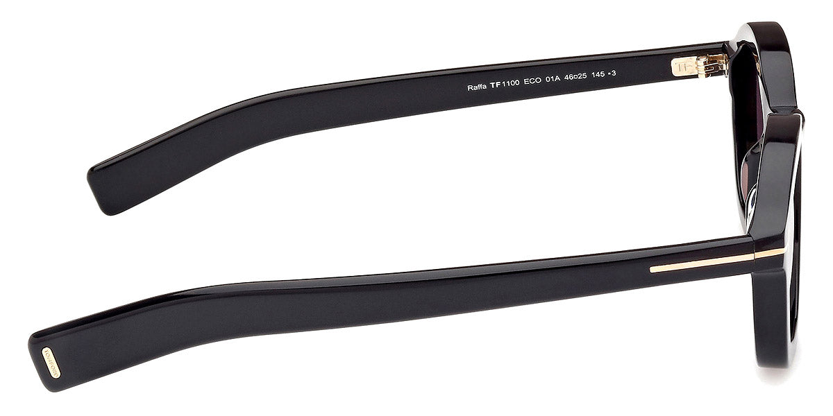 TOM FORD SUNGLASSES RAFFA - FT1100 01A 46 - Shiny Black