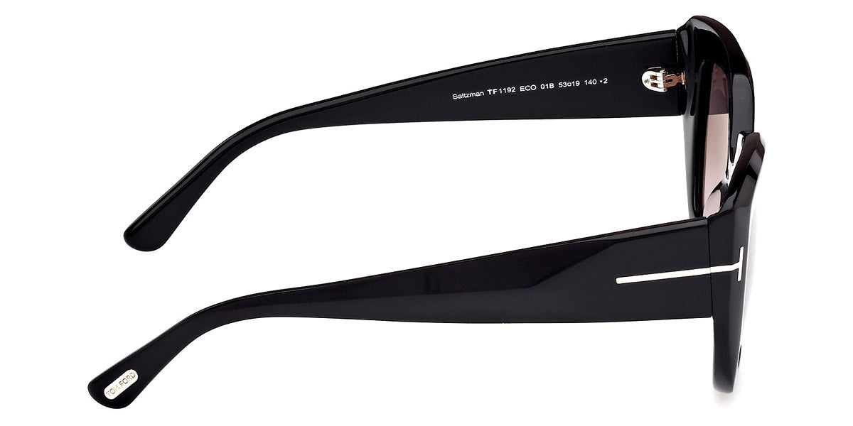 TOM FORD SUNGLASSES SALTZMAN - FT1192 01B 53 - Shiny Black