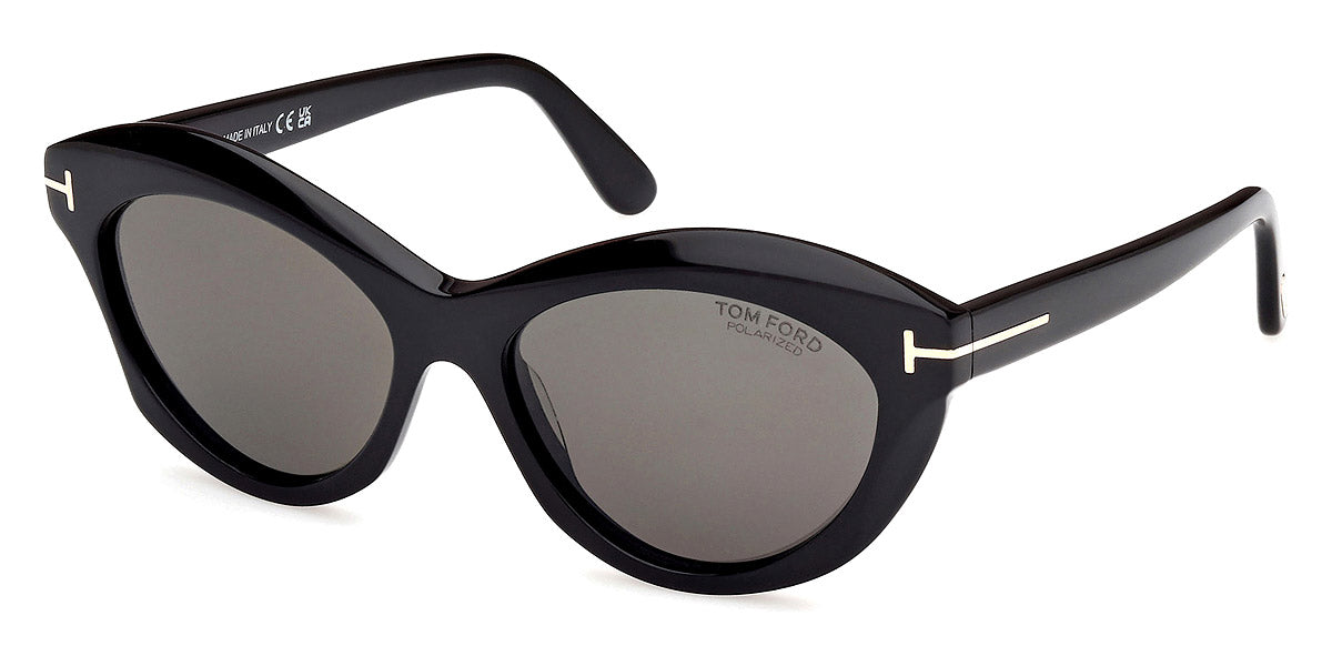 TOM FORD SUNGLASSES TONI - FT1111 01D 55 - Shiny Black