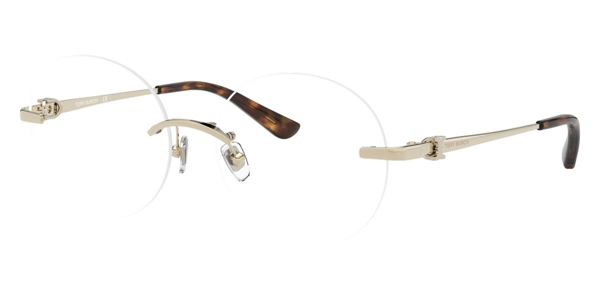 TORY BURCH EYEGLASSES - TY1059 3265 52 - Shiny Light Gold Metal