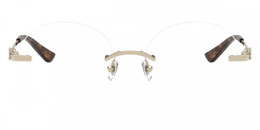 TORY BURCH EYEGLASSES - TY1059 3265 52 - Shiny Light Gold Metal