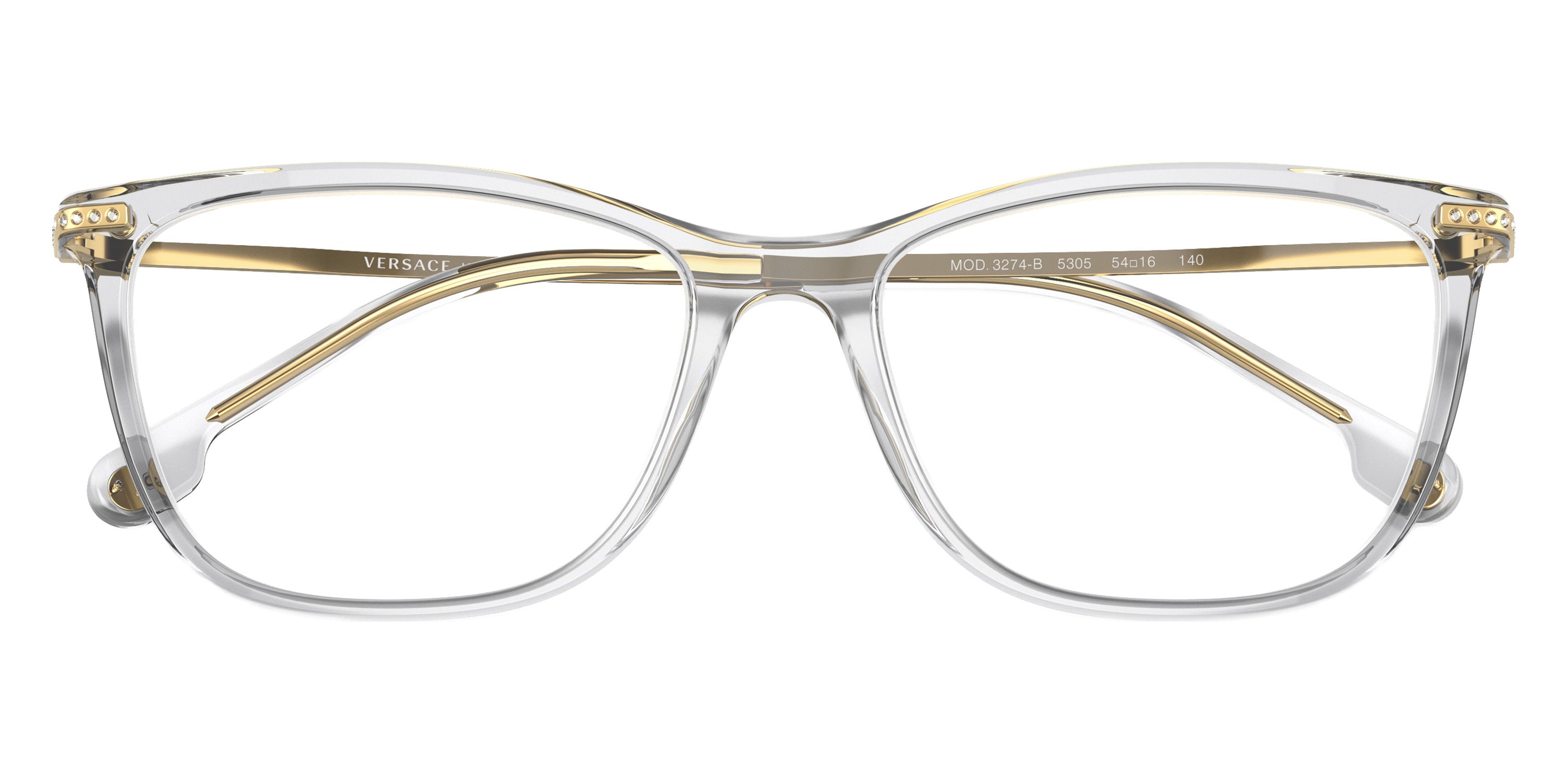 VERSACE EYEGLASSES - VE3274B 5305 50 - Transparent Gray