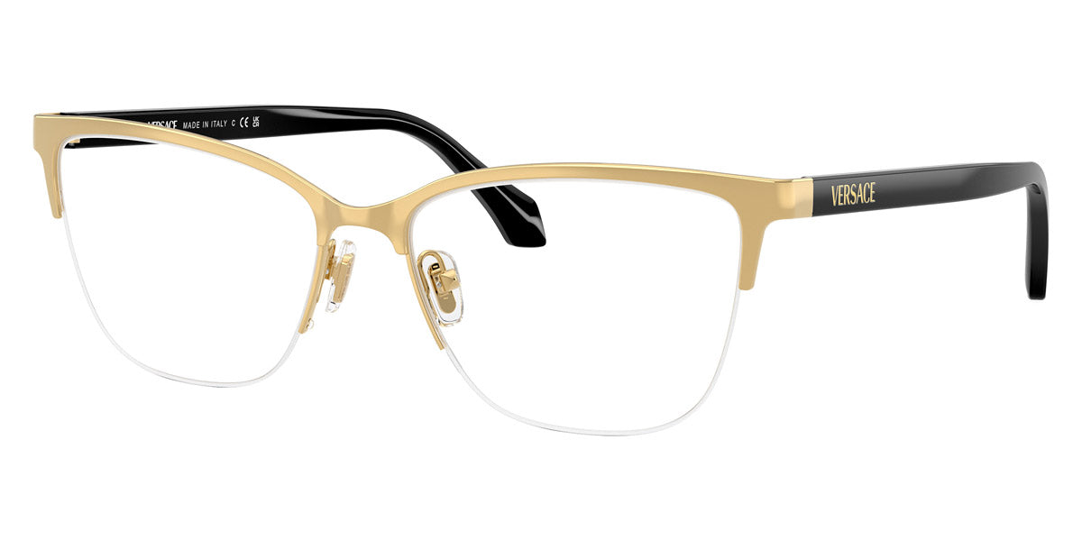 VERSACE EYEGLASSES - VE1304 1002 52 - Gold/Black