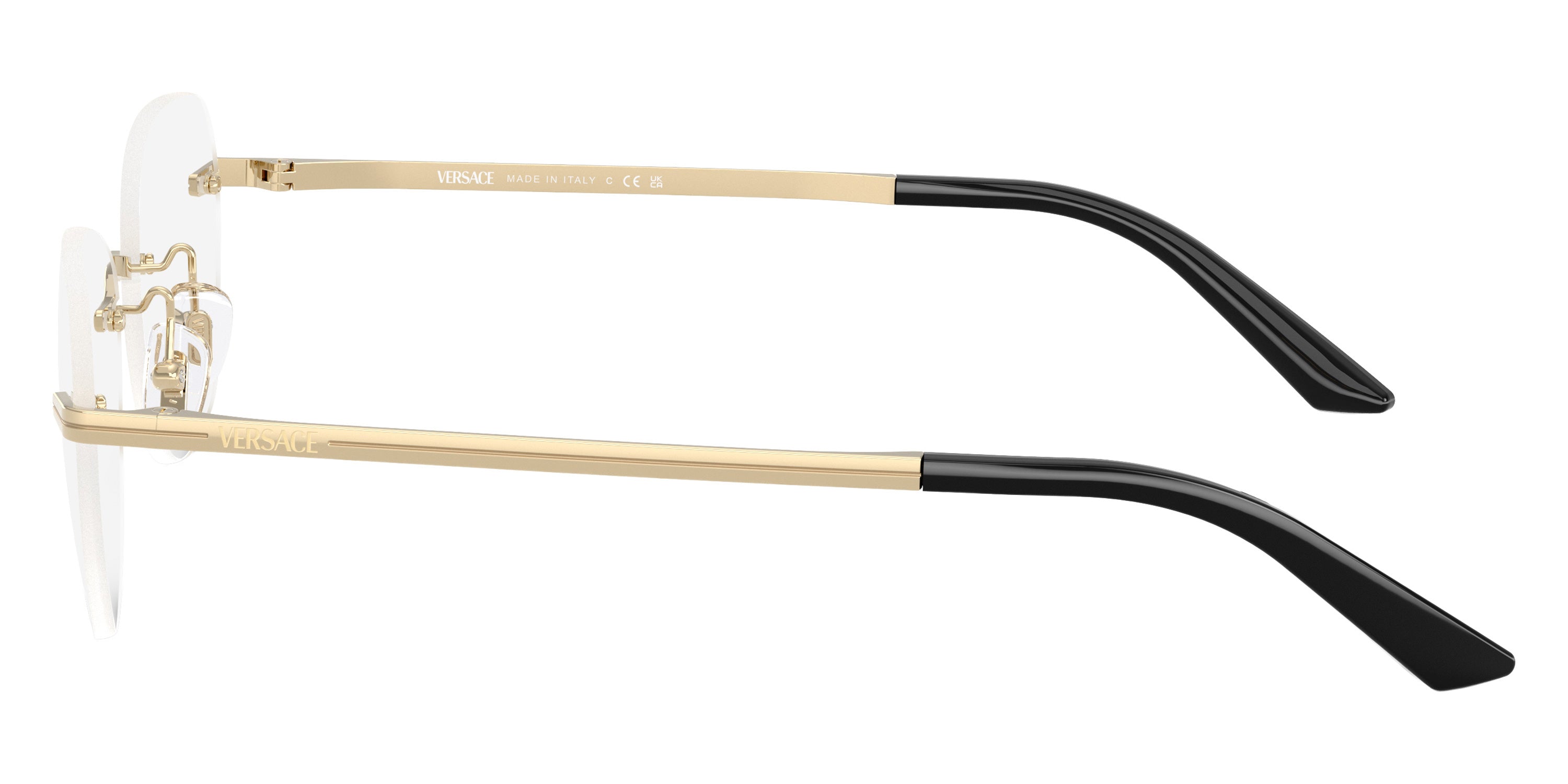 VERSACE EYEGLASSES - VE1314D 1252 55 - Pale Gold