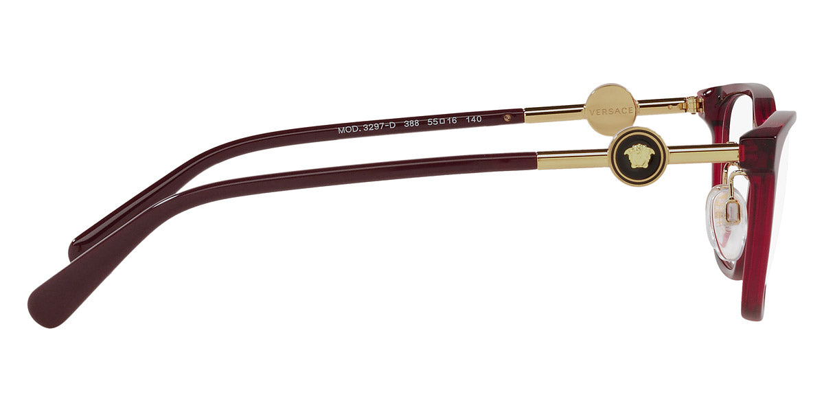 VERSACE EYEGLASSES - VE3297D 388 55 - Transparent Red