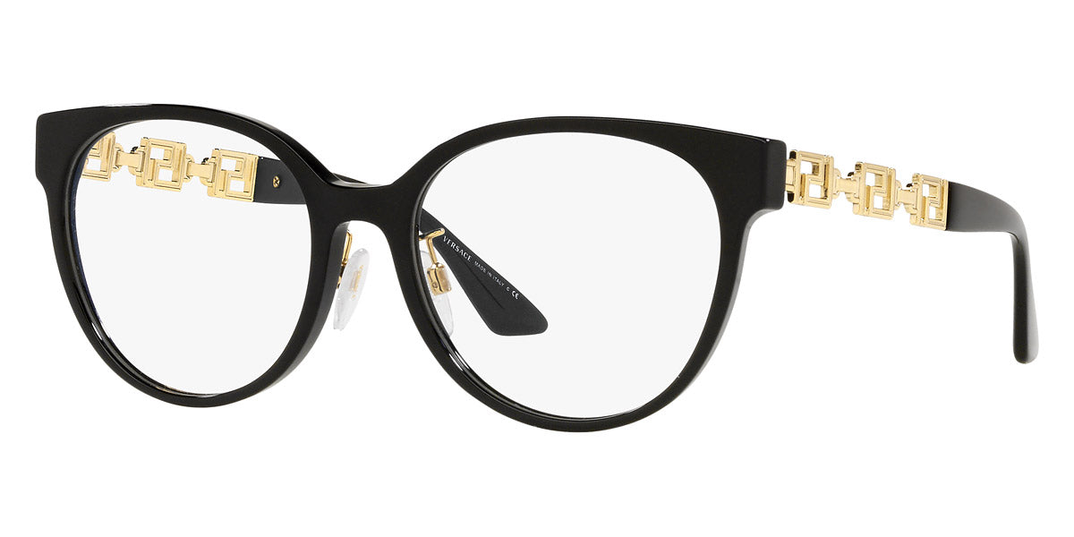 VERSACE EYEGLASSES - VE3302D GB1 54 - Black/Gold