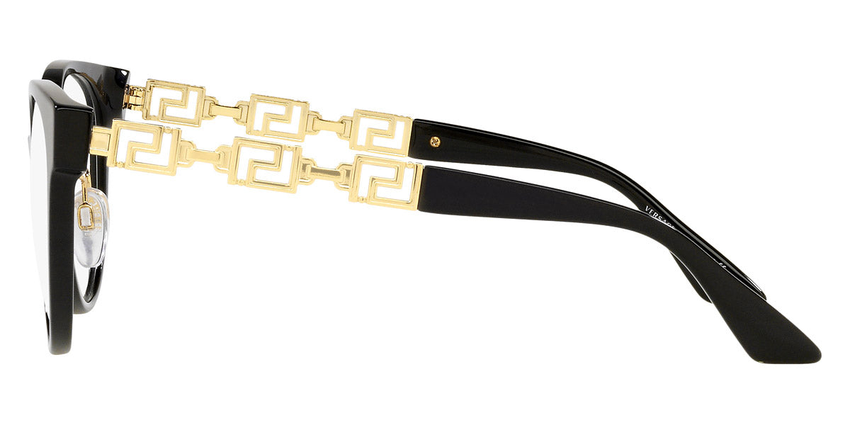 VERSACE EYEGLASSES - VE3302D GB1 54 - Black/Gold