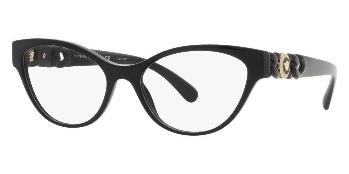 VERSACE EYEGLASSES - VE3305 GB1 53 - Black