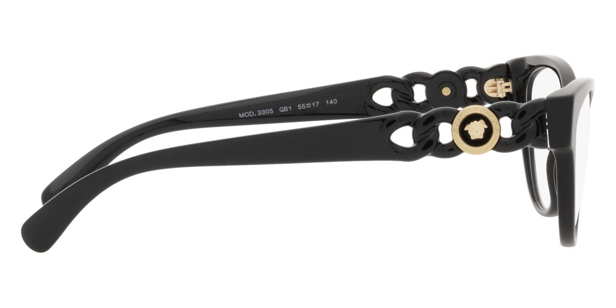 VERSACE EYEGLASSES - VE3305 GB1 53 - Black