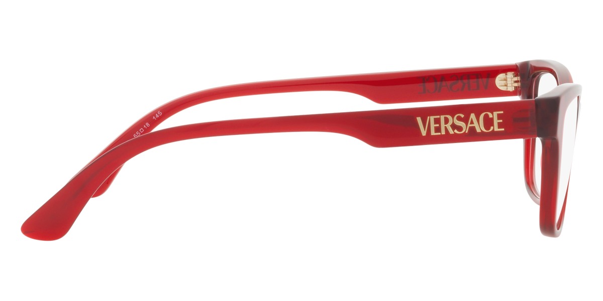 VERSACE EYEGLASSES - VE3316 388 53 - Transparent Red