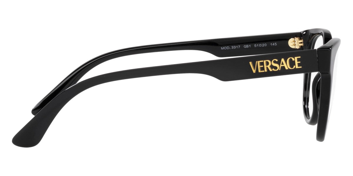 VERSACE EYEGLASSES - VE3317 GB1 51 - Black