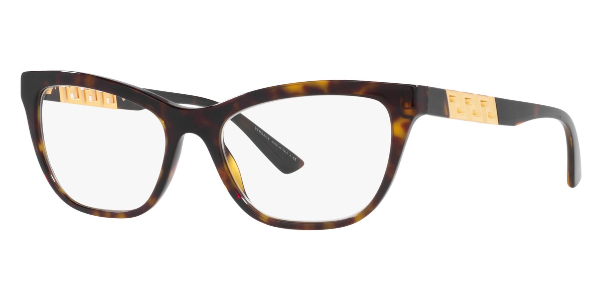 VERSACE EYEGLASSES - VE3318 108 52 - Havana