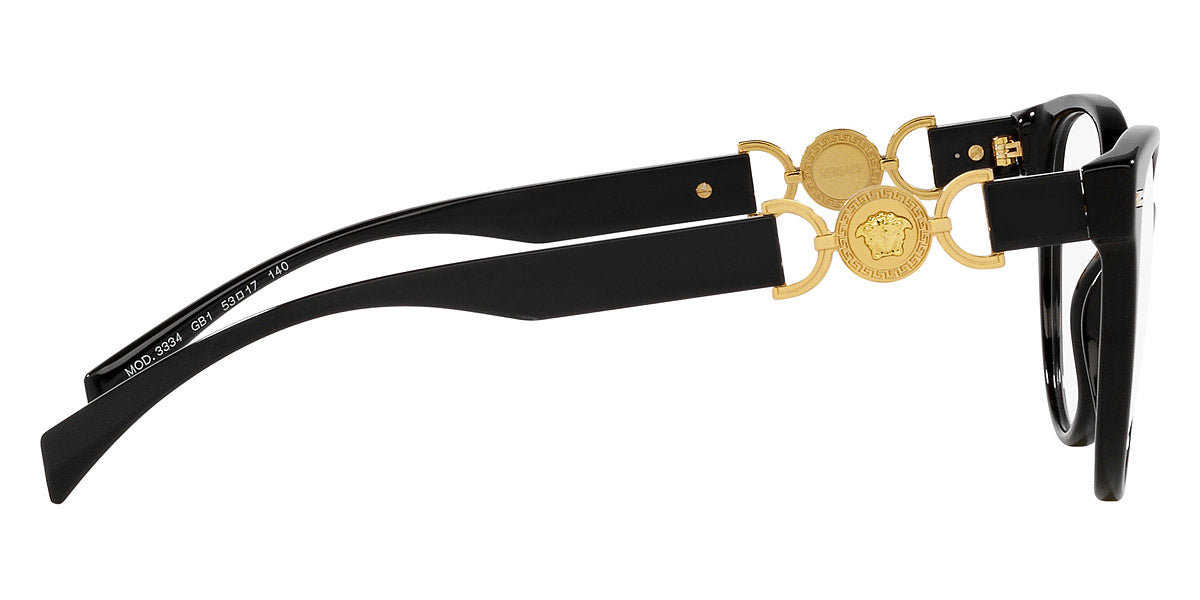 VERSACE EYEGLASSES - VE3334 GB1 53 - Black