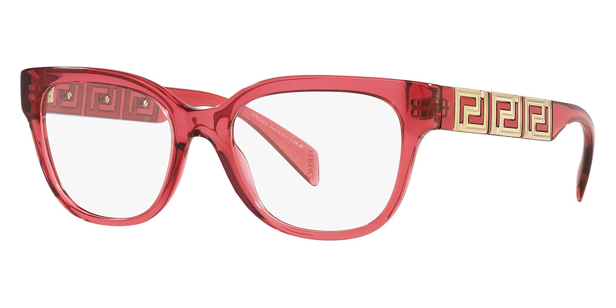 VERSACE EYEGLASSES - VE3338 5409 52 - Transparent Red