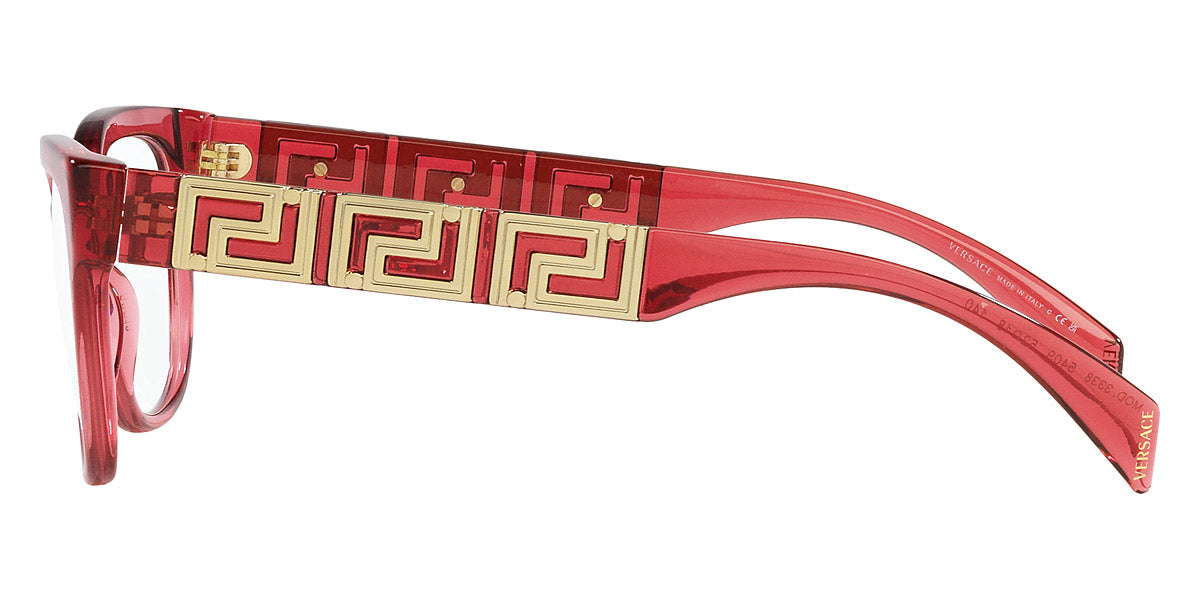 VERSACE EYEGLASSES - VE3338 5409 52 - Transparent Red