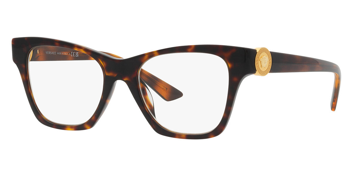 VERSACE EYEGLASSES - VE3341U 108 50 - Havana