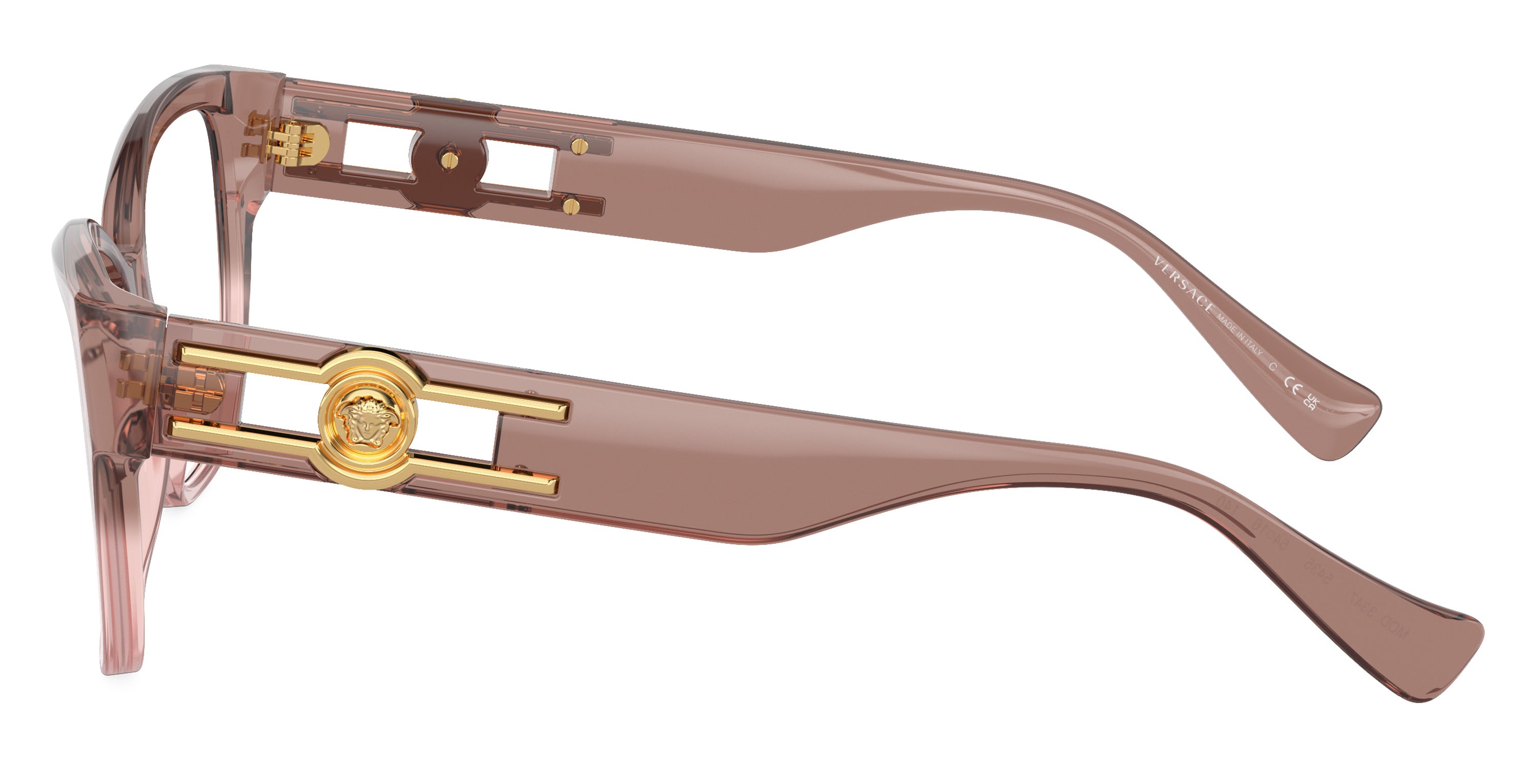 VERSACE EYEGLASSES - VE3347 5435 54 - Pink Transparent