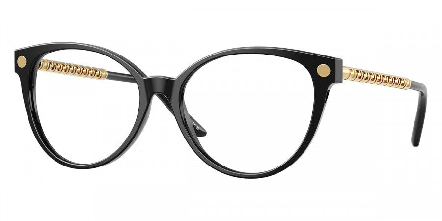 VERSACE EYEGLASSES - VE3353 GB1 52 - Black