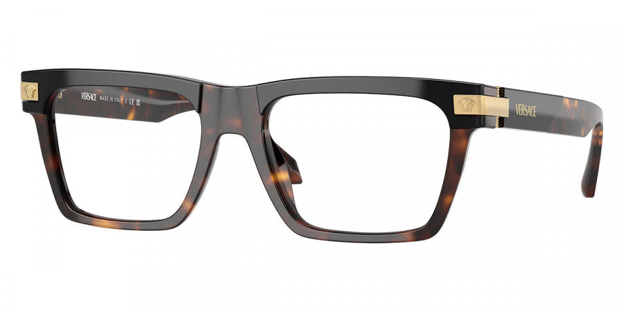 VERSACE EYEGLASSES - VE3354 5466 55 - Top Black/Havana
