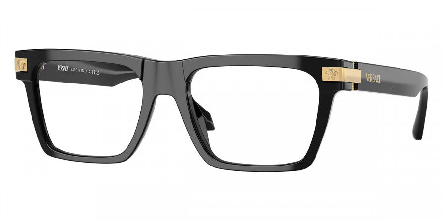 VERSACE EYEGLASSES - VE3354 GB1 53 - Black