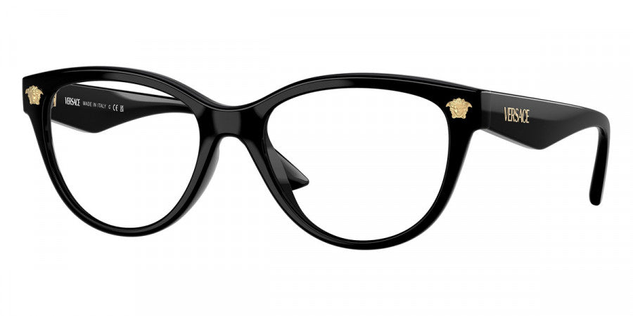 VERSACE EYEGLASSES -  VE3365U GB1 52 - Black