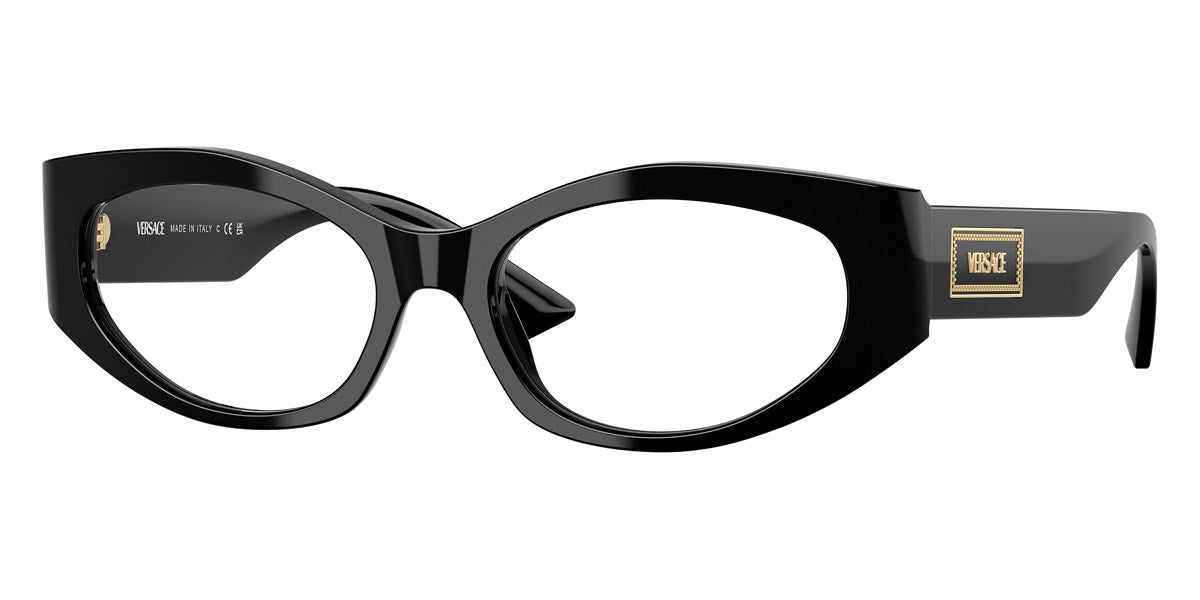 VERSACE EYEGLASSES - VE3369 GB1 53 - Black