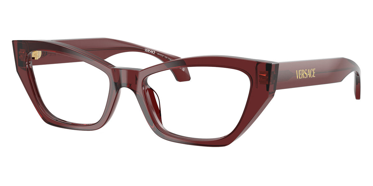 VERSACE EYEGLASSES - VE3373U 5512 52 - Transparent Bordeaux