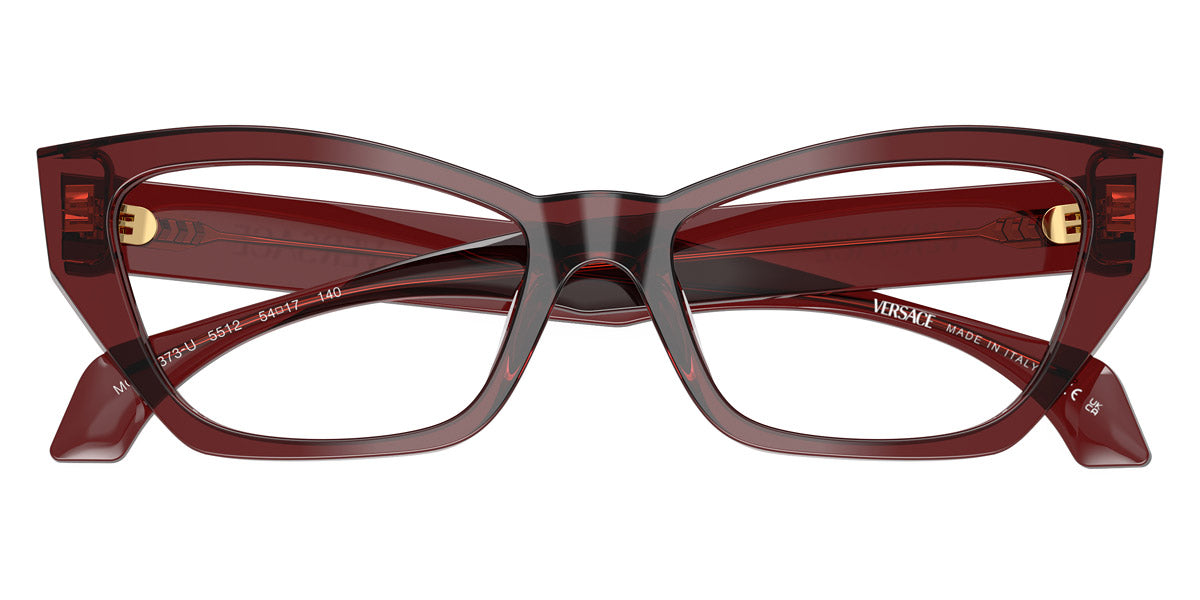 VERSACE EYEGLASSES - VE3373U 5512 52 - Transparent Bordeaux