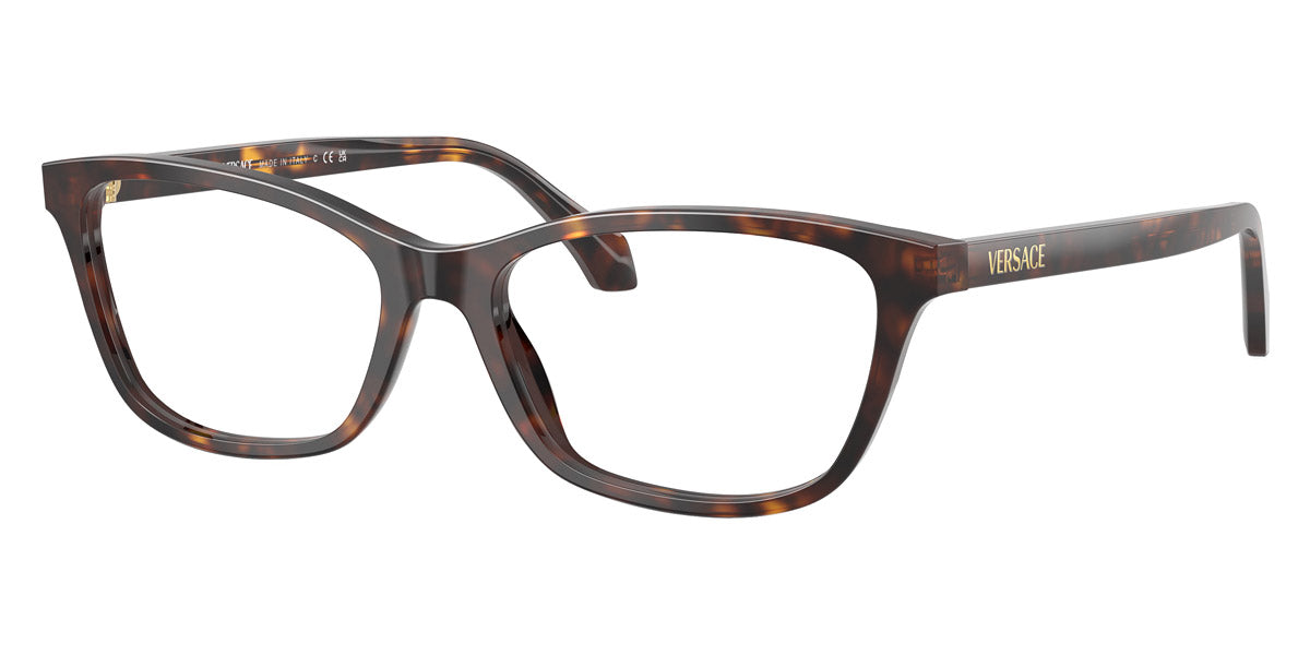 VERSACE EYEGLASSES - VE3375 108 52 - Dark Havana