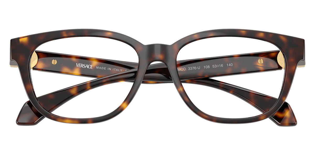 VERSACE EYEGLASSES - VE3376U 108 53 - Havana