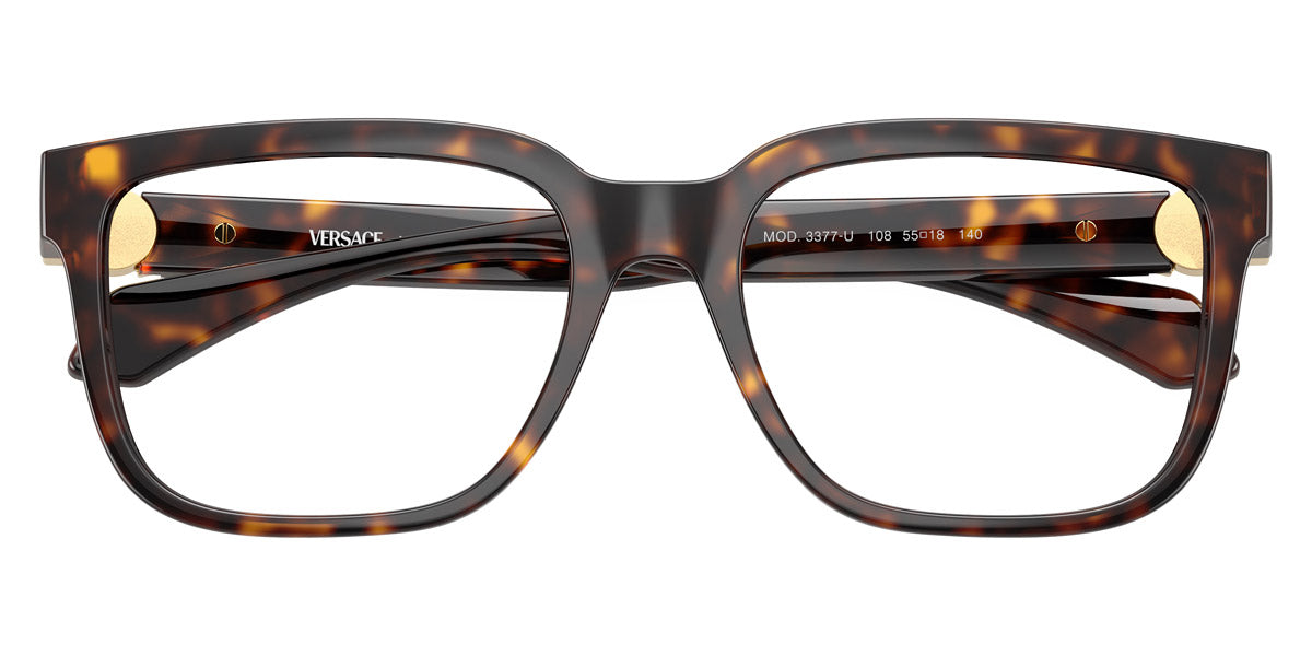 VERSACE EYEGLASSES - VE3377U 108 53 - Havana