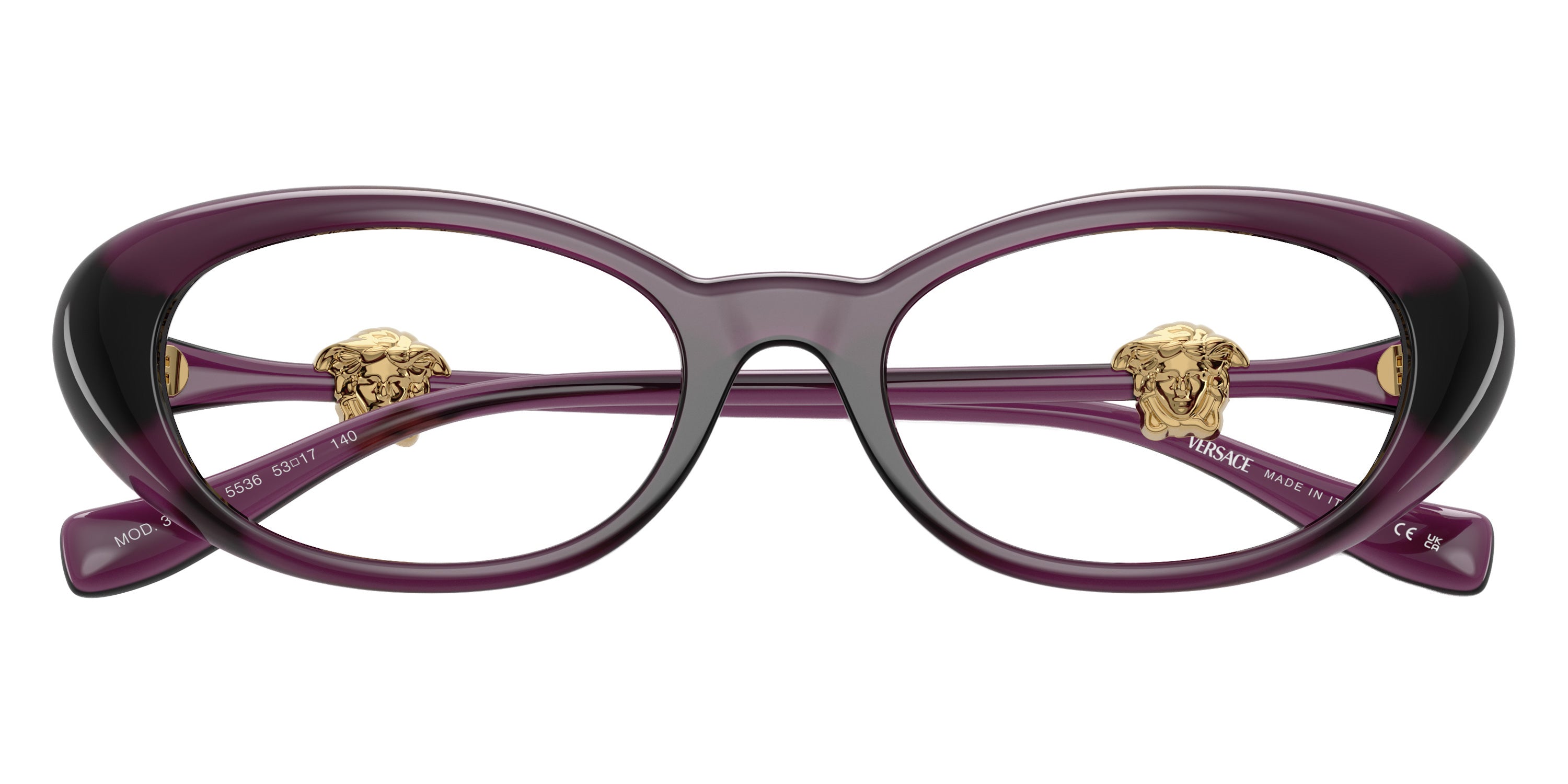 VERSACE EYEGLASSES - VE3381U 5536 52 - Opal Purple