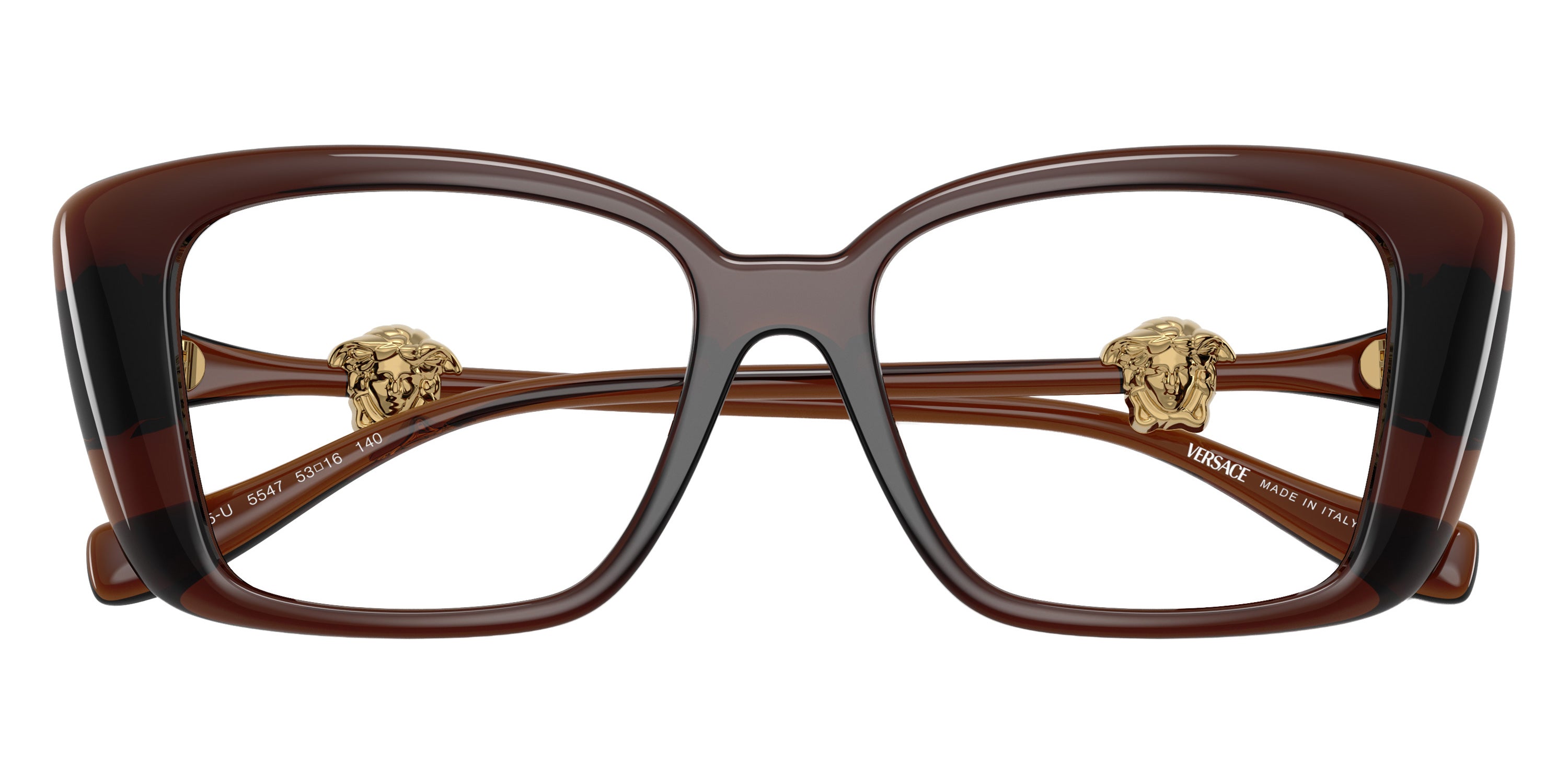 VERSACE EYEGLASSES - VE3385U 5547 51 - Transparent Brown