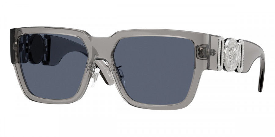 VERSACE SUNGLASSES MEDUSA BIGGIE - VE4483D 593/87 57 - Gray Transparent
