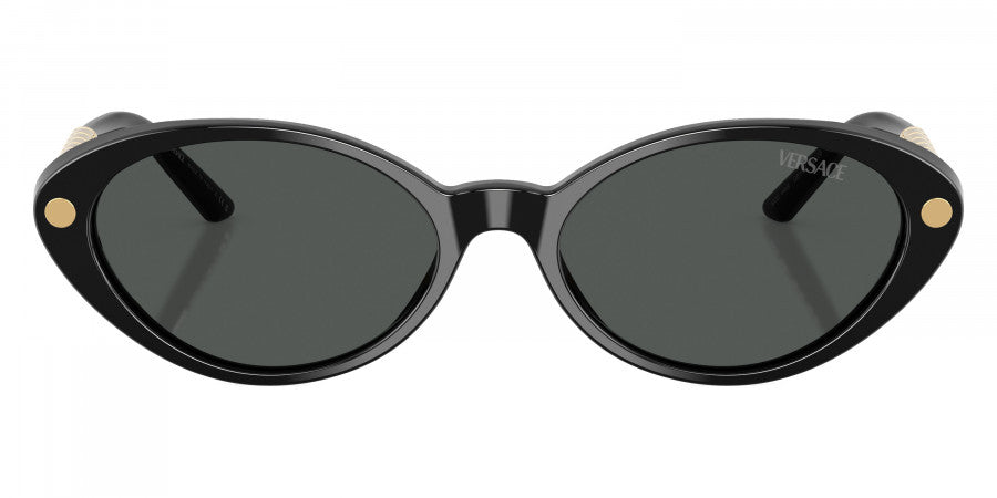 VERSACE SUNGLASSES TUBULAR GRECA OVAL VE4469 GB1/87 54 - Black