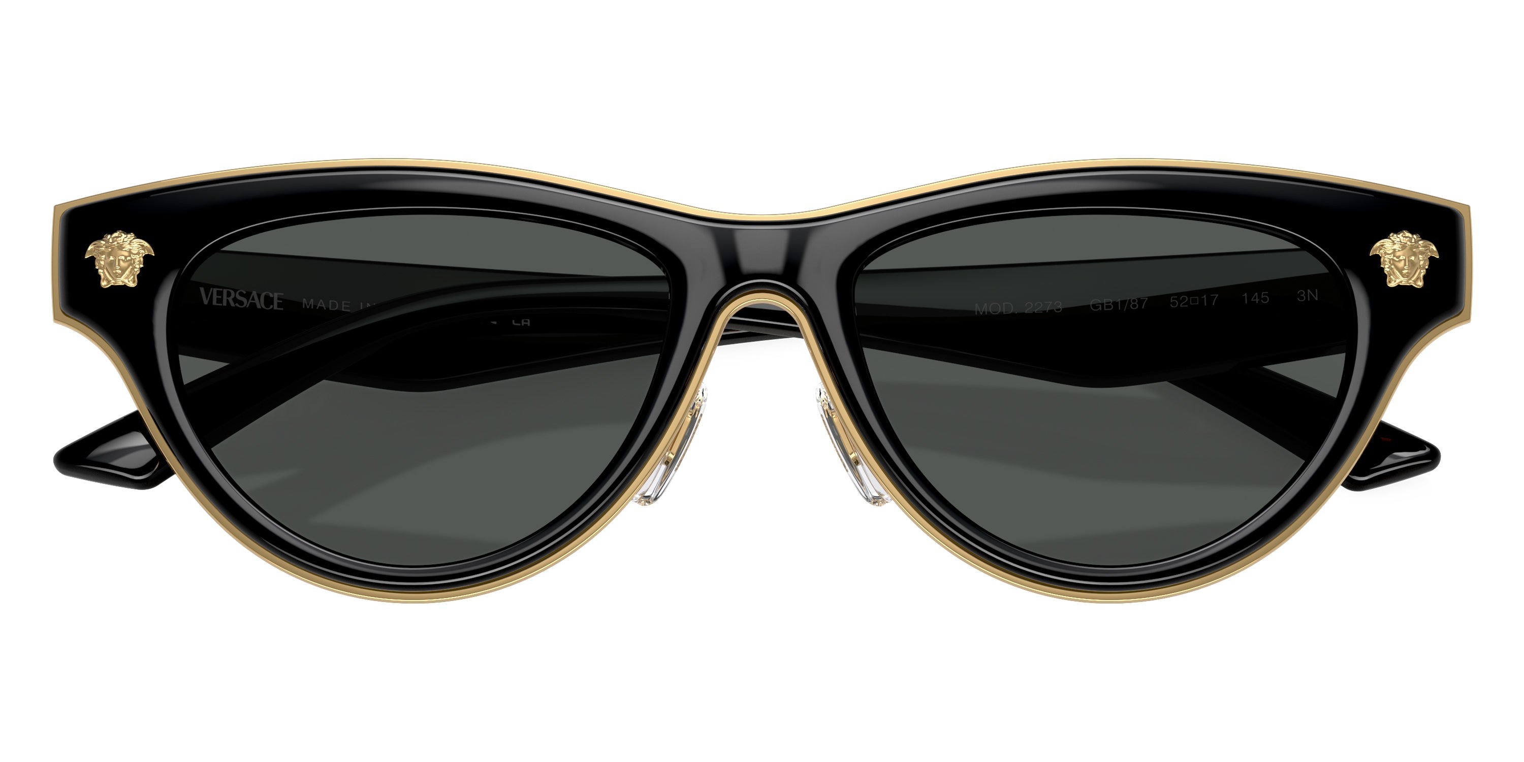 VERSACE SUNGLASSES - VE2273 GB1/87 52 - Black