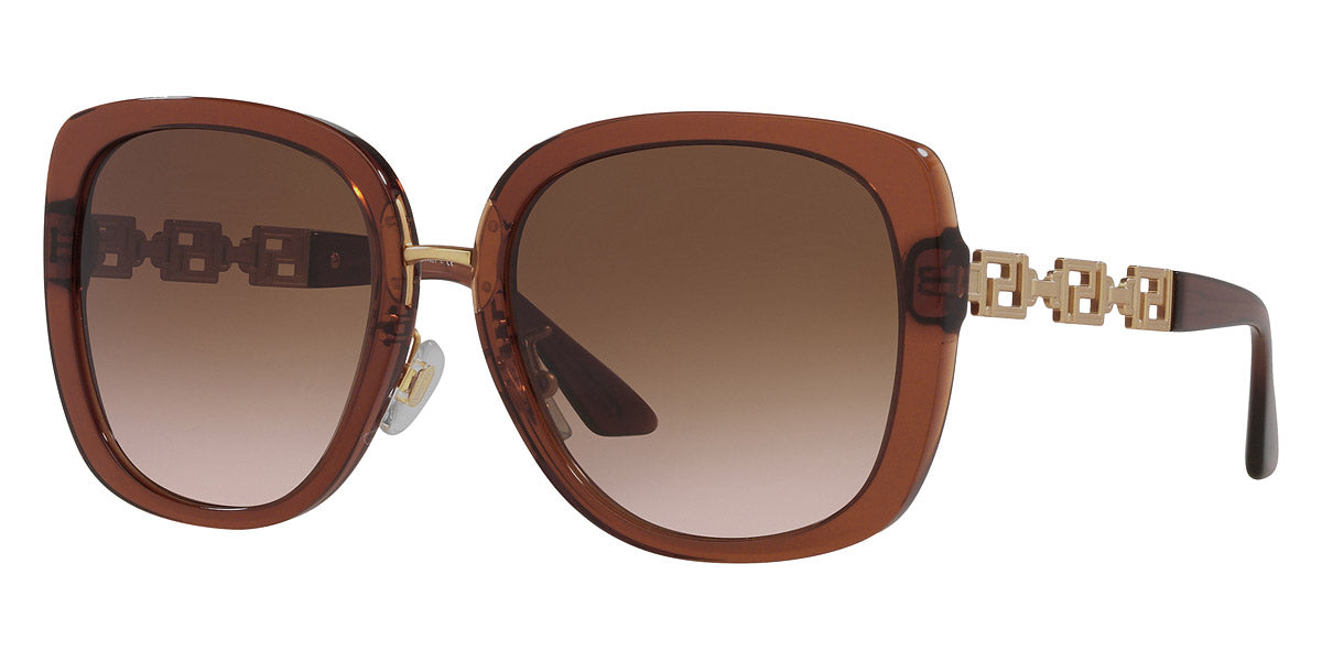 VERSACE SUNGLASSES - VE4407D 532413 56 - Transparent Brown/Matte Gold