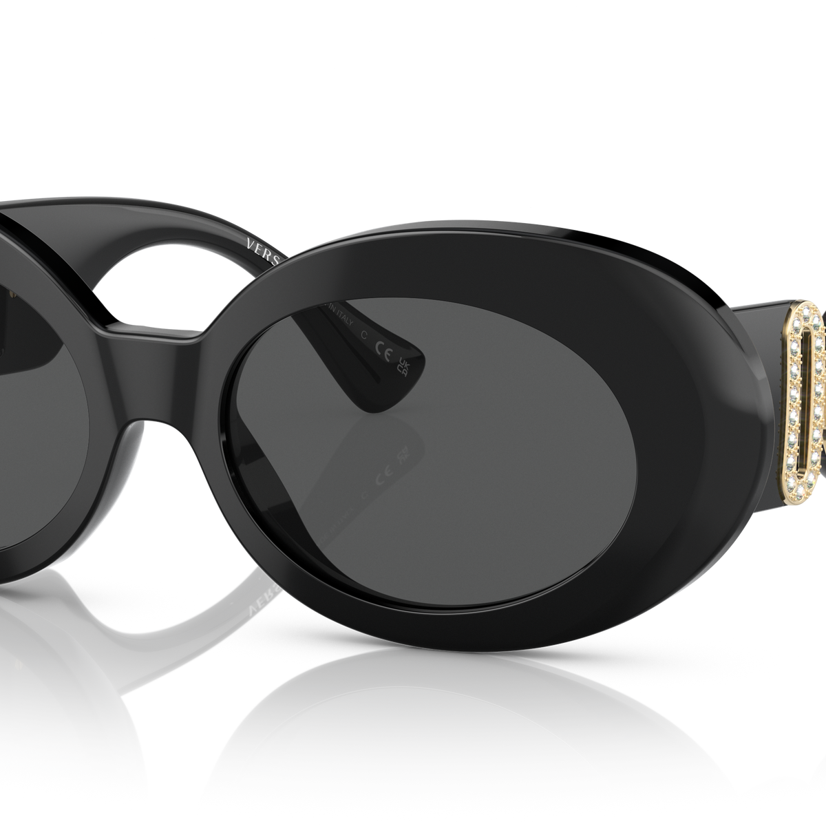 Versace Black Modified Oval Women\'s Italy Sunglasses - VE4426BU GB187 54 Sunglasses Versace VE4426BU | Free Shipping | Glasses.com® main image 3