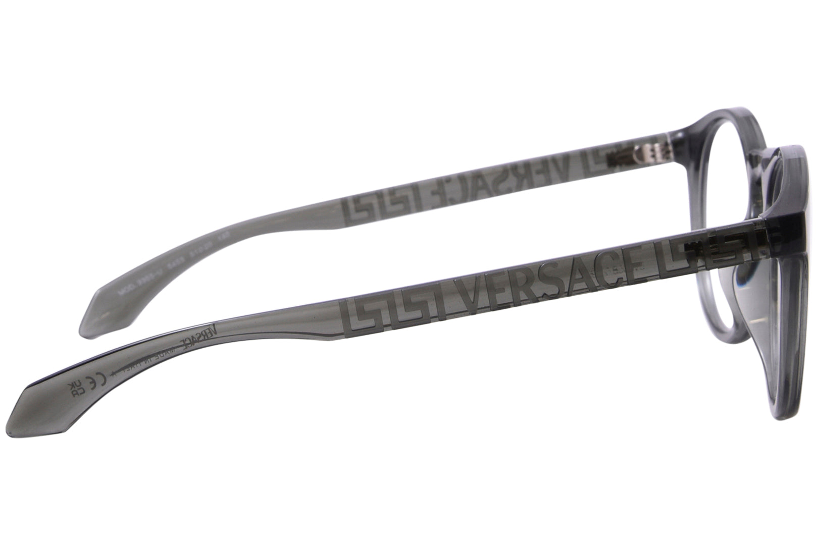 VERSACE EYEGLASSES - VE3355U 5453 51 - Gray Transparent