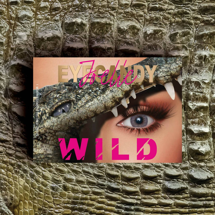 EYECANDY WILD CONTACT LENS - CROCODILE PLANO - Pack Of 2 - Monthly